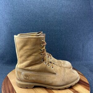 Timberland 8" Classic Men's Size 12 Wheat Leather Lace up Nubuck Boots 10081